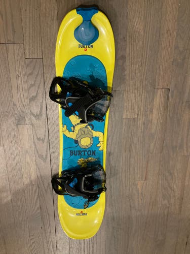 Burton Riglet 90cm Snowboard | Burton Grom Bindings