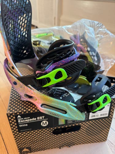 Women's Virgil Abloh Medium Burton Escapade Snowboard Bindings (New)