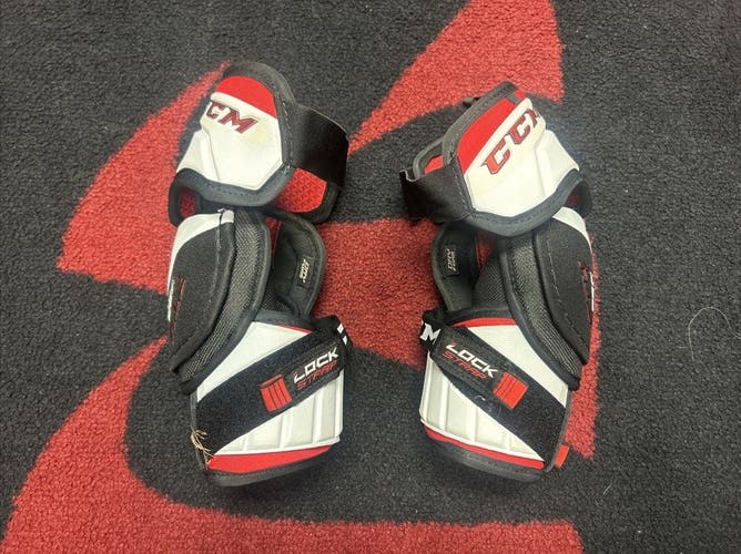 NHL Red Wings Pro Stock CCM FT4 Pro Hockey Elbow Pads Sr. Medium