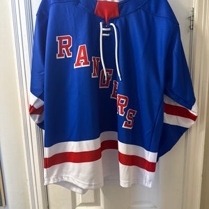 CT JR Rangers Game Jersey Blue Medium Adult Unisex (Used)