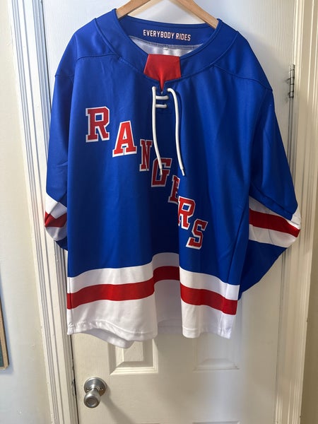 CT JR Rangers Game Jersey Blue Medium Adult Unisex (Used)