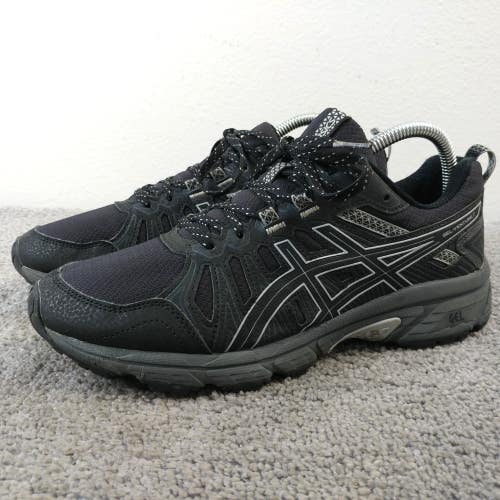 Asics Gel Venture 7 Womens Size 8.5 Running Shoes Black Sneakers Low Top
