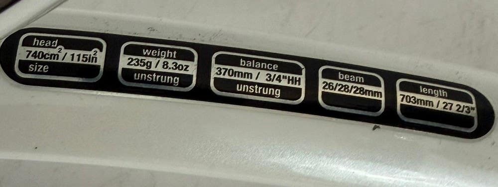 HEAD THREE Star S10 Tennis Racquet 115Sq 4 5/8" Grip