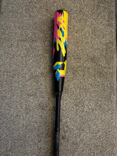 2023 DeMarini Zoa Glitch 32 drop 5 HR derby / showcase bat W/ new lizard skin