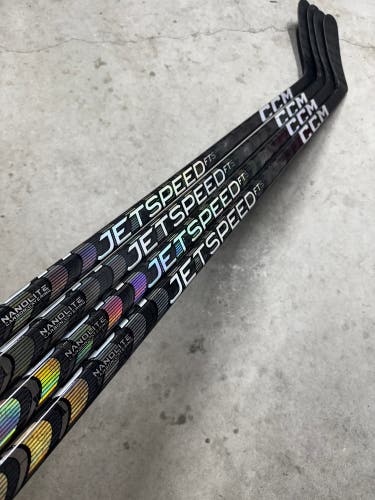 4 PACK - 85 Flex P92M Senior CCM JetSpeed FT5 Pro Left Hand Hockey Stick Pro Stock NHL (New)