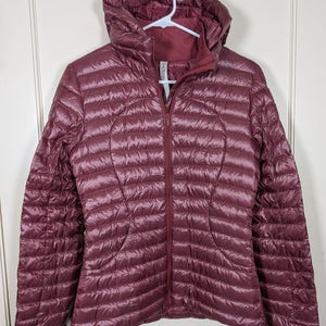 Lululemon Pack It Down Hooded Puffer Jacket Size: 4 Packable Bordeaux Drama