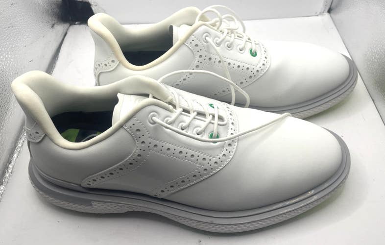 NEW! G/FORE GALLIVAN2R LONGWING GOLF SHOE MENS 8.5 EU 41.5 SNOW/ GRAY *Return*