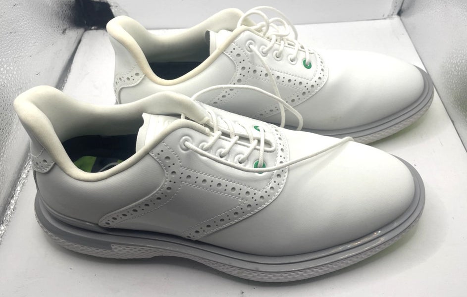 NEW! G/FORE GALLIVAN2R LONGWING GOLF SHOE MENS 8.5 EU 41.5 SNOW/ GRAY *Return*
