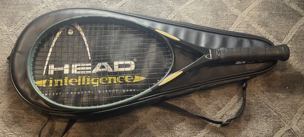 Head I S9 Oversize 4 5/8 Grip Tennis Racquet Intelligence w/case *Good*