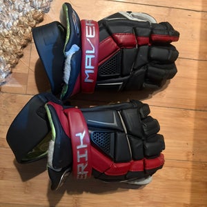 Maverik Lacrosse Gloves 13" Bates College team issue #13