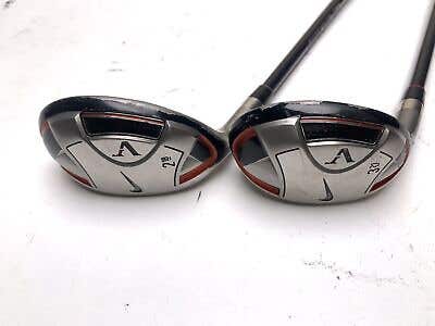 Nike Victory Red 2 & 3 Hybrid Set 18* 21* Aldila VooDoo Regular Graphite Mens LH