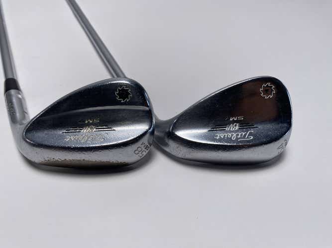 Titleist Vokey SM7 Tour Chrome Wedge Set 54* 8 58* 8 Wedge Steel Mens RH