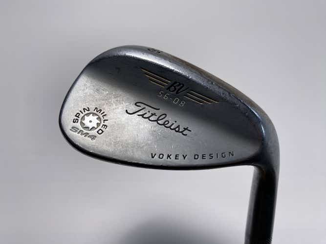 Titleist Vokey SM6 Tour Chrome Sand Wedge SW 56* 8 Bounce Wedge Steel Mens RH