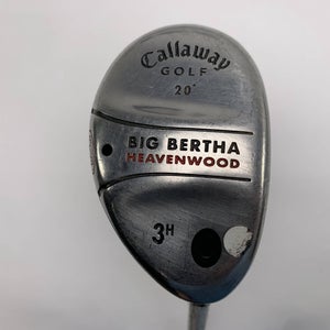 Callaway Big Bertha Heavenwood 3 Hybrid 20* RCH 75w Firm Graphite Mens RH