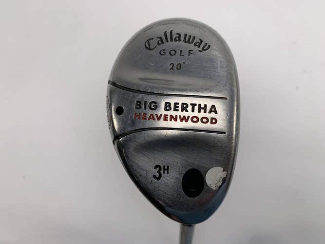 Callaway Big Bertha Heavenwood 3 Hybrid 20* RCH 75w Firm Graphite Mens RH