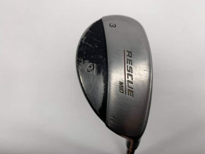 TaylorMade Rescue Mid 3 Hybrid 19* Stiff Graphite Mens RH