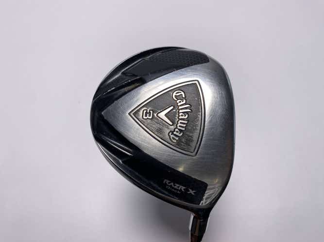 Callaway Razr X Black 3 Fairway Wood 15* 60g Stiff Graphite Mens RH
