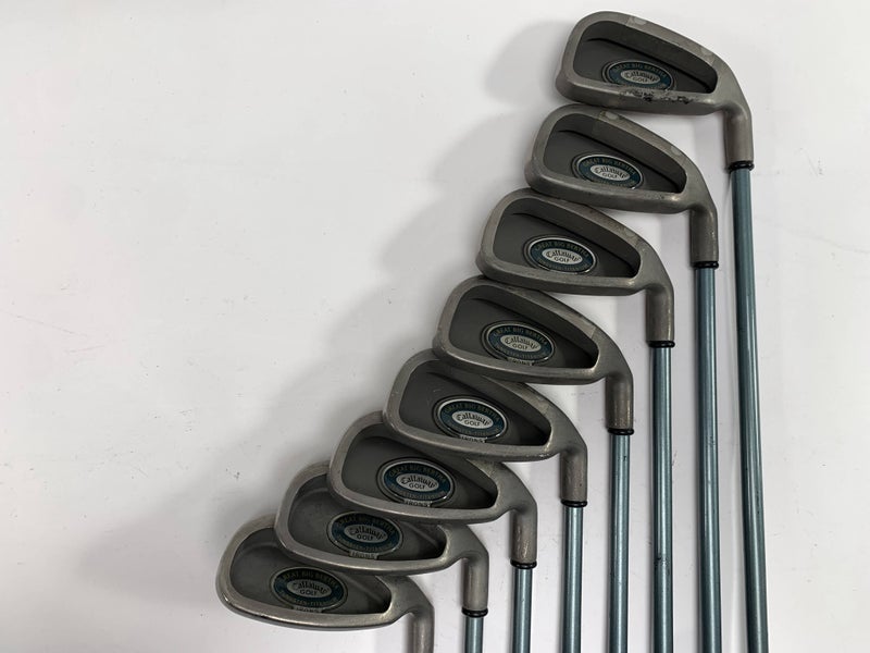 Callaway Big Bertha Tungsten Titanium Iron Set 4-PW+SW Ladies Graphite Womens RH