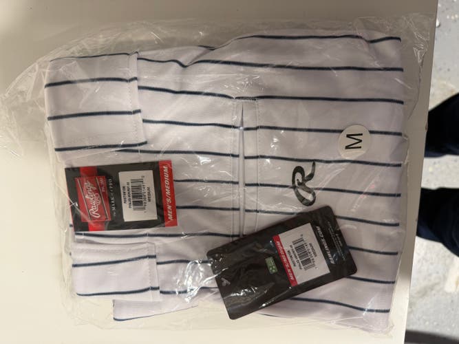 White Men's Medium Adult Rawlings Game Pants (New)