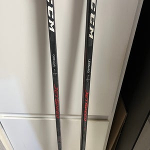 2 Pack Senior CCM JetSpeed FT3 Pro Left Hand Hockey Stick P29 80 Flex Pro Stock Signed (Used)