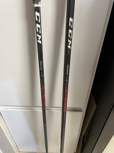 2 Pack Senior CCM JetSpeed FT3 Pro Left Hand Hockey Stick P29 80 Flex Pro Stock (Used)