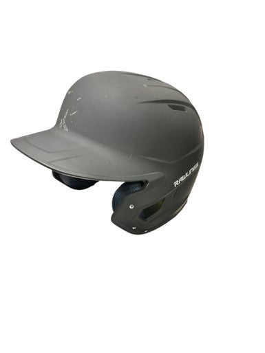 Used Rawlings BASEBALL BLK HELMET Batting Helmet No Mask Black One Size 11834-S000043668