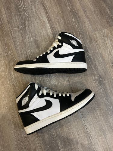 Black Men's Size M 8.0 (W 9.0) Adult Air Jordan 1 High Shoes (Used)