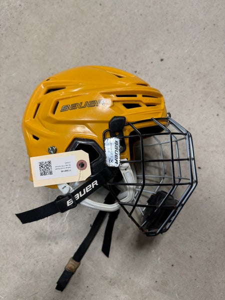 Yellow Small Bauer Re-Akt 150 Helmet (Used)