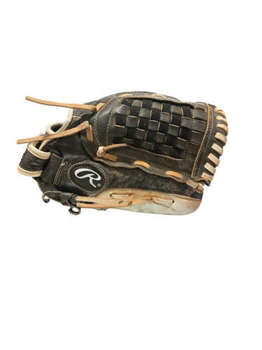 Used Rawlings FIELDER BB/SB Glove RH Throw Black 12" 11834-S000042601