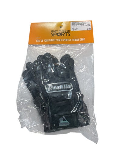 Used Franklin BB/SB Batting Gloves Black LG 11834-S000043468
