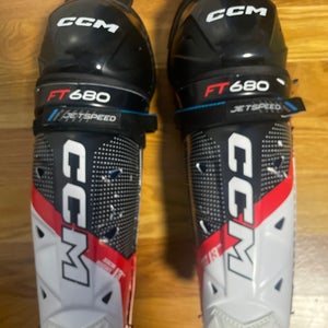 Senior CCM JetSpeed FT680 13" Shin Pads (Used)