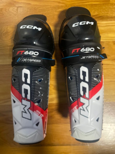 Senior CCM JetSpeed FT680 13" Shin Pads (Used)
