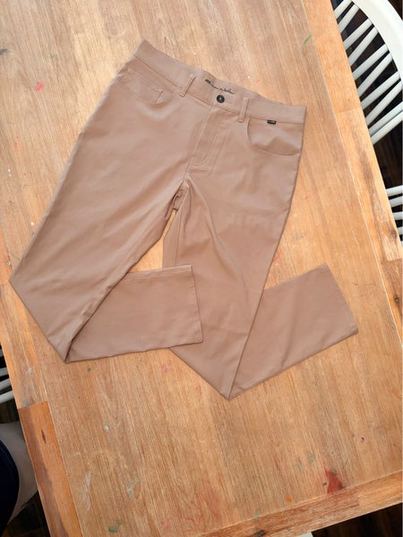 TravisMathew Mens 32x32 Golf Pants (brown khaki)