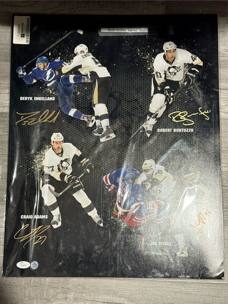Penguins 4-player signed poster