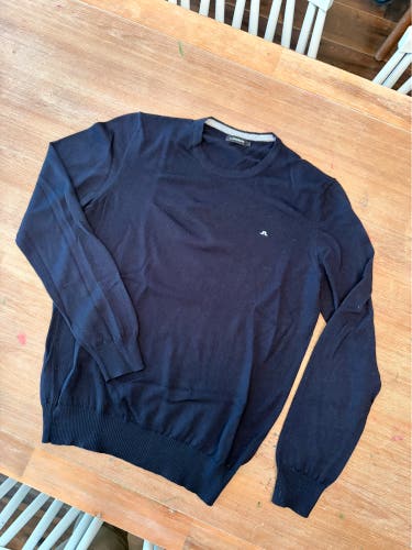 J.Lindeberg Mens Navy “Lyle True” Merino Wool Golf Sweater (Large)