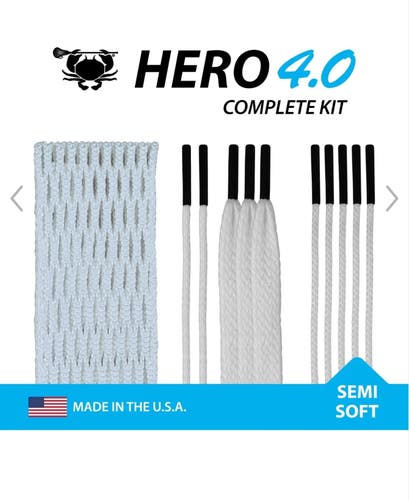 Brand New ECD Hero 4.0 SS White Mesh Complete Kit
