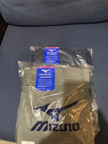 Gray Women's Large Adult Mizuno Game Pants (New)