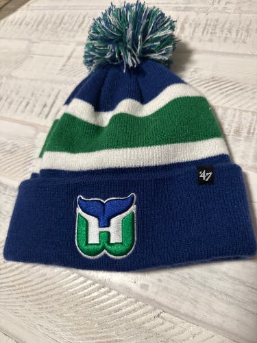 Hartford Whalers Blue Adult Unisex One Size Fits All 47 Brand Hat (Used)