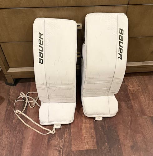 Used Medium Bauer Gsx Goalie Leg Pads Junior