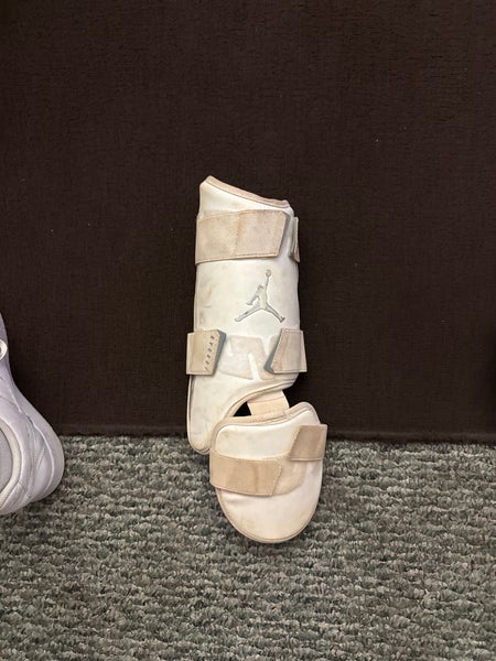 White Senior Air Jordan Shin Guards (Used)