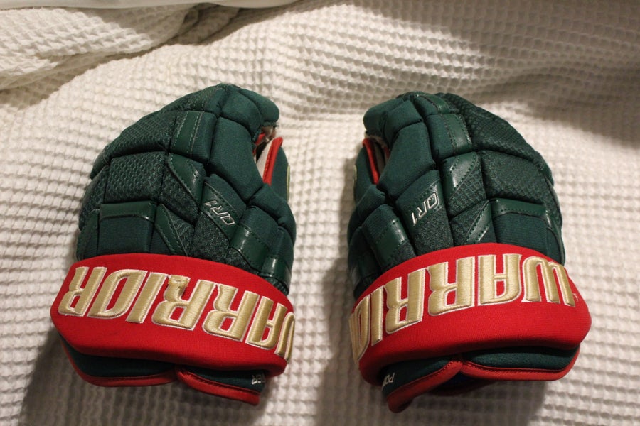 Minnesota Wild "Porter" Warrior Covert QR1 Pro Gloves 14" Pro Stock (Used)