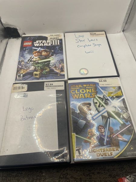 Nintendo Wii Game Lot Lego Batman 2,Star Wars Complete Saga, Star Wars III, More