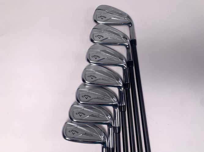 Callaway Elyte Iron Set 5-PW+GW UST Mamiya Recoil 780 F4 Stiff Graphite Mens RH
