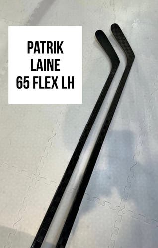 Senior(2x)Left Patrik Laine 65 Flex Toe Pattern ProBlackStock™ Unbranded Pro Stock Hockey Sticks