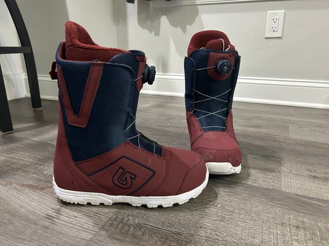 Men's Size M 12.0 (W 13.0) Burton Imprint 1 Snowboard Boots (Used)