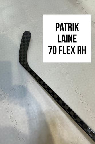 Senior(1x)Right Patrik Laine 70 Flex Toe Pattern ProBlackStock™ Unbranded Pro Stock Hockey Sticks