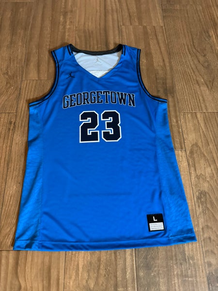 ike Jordan Georgetown Team Flight Basketball jersey men’s L