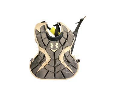 Used Under Armour CHEST PIECE Catchers Chest Protector Black Intermed 11846-S000097479