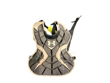 Used Under Armour CHEST PIECE Catchers Chest Protector Black Intermed 11846-S000097479