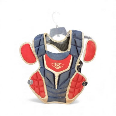 Used Louisville Slugger CHECT PROTECTOR Catchers Chest Protector Red Youth 11846-S000096655